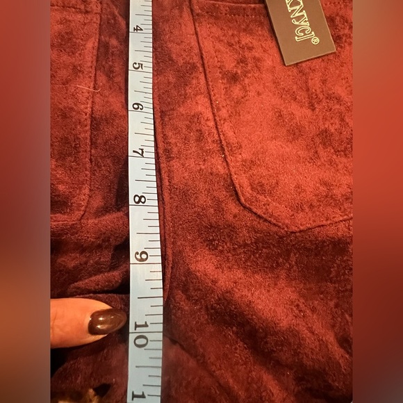 BLANK NYC faux suede boot cut pants with side zipper Size 27, NWT - Picture 9 of 13